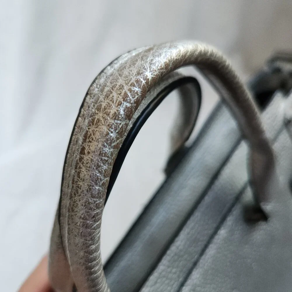 Coach Swagger 27 Pebble Leather Style w/o Strap in Silver - Style 34816 - Picture 14 of 16